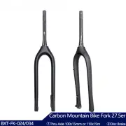 27.5er Full Carbon MTB Bicycle Inside Outside Cable Line Fork Thru Axle 110x15mm