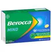 Berocca Mind Citrus Effervescent Tablets 20 Pack