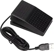USB Foot Switch Pedal, USB Single Pedal Switch, Mechanical Switch for General Computer, High Sensitivity Computer Keyboard Action Pedal, 2m Cable