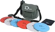 Disc Golf Starter Set-2 PCS Putter, 2 PCS Mid-Range, 2 PCS Driver, 1 Mini disc，1 Towel with Bag