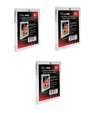 (3-Pack) Ultra Pro 1-Screw Extra Thick Screwdown Card Holders 100pt Jersey Patch
