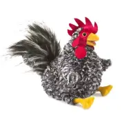 NEW Folkmanis 3189 Barred Rock Rooster Chicken Hand Puppet