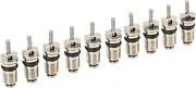 Auto AC System Valve Core 50PCS Copper High Pressure Valve Stem Core for R134 Series, Standard Size Car Air Conditioning for Applicable Scene: Replacement Projects