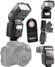 PRO TTL DEDICATED FLASH + CHARGER + DIFFUSER KIT FOR CANON EOS REBEL 1100D T5 T3