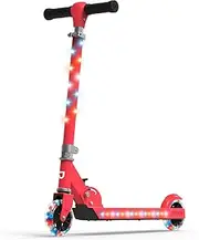 Jetson Jupiter Kick Scooter for Kids, LED Light-up Scooter, Adjustable Handlebar, Rear Brake, Lightweight Design