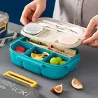 Portion Control Lunch Box All-in-1 Modern Sleek with 2 Stackable