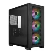 Cooler Master Elite 301 Tempered Glass mATX Case - Black [E301-KGNN-S00]