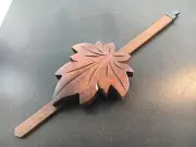 German Cuckoo Clock Pendulum Large Leaf for Eight Day Movements
