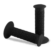 AME BMX Round Pattern Retro Old School Bike Grips - Skyway Hutch - BLACK