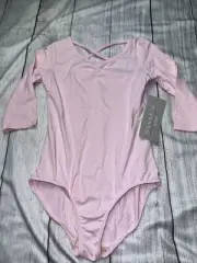 Danskin Youth Medium (7-8) Girls Pink Ballet Leotard NEW