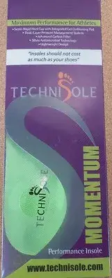 New Technisole Momentum High Performance Gel Insole- Anti-microbial M L X