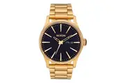 Nixon Sentry Stainless Steel Watch in Gold Indigo