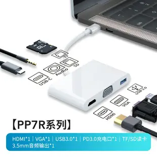 USB擴展器 Typec擴展塢適用mac拓展macbook筆記本USB集線air分線器HDMI接口pro蘋果MacBookPro電腦轉換器ipad華為轉接頭【YS826】