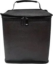 Camping Storage Containers, Camping Storage Bag Organizer with Handles, Utility Tote Bag for Outdoor Use, Layered Compartments for Picnic, Garage, and Hiking Gear Storage for Travel, Black,