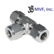 HSME 1/2" Tube OD Union Tee 316 Stainless Steel Tube Fitting AT-8-SS