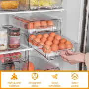 Fridge Drawers with Lids Stackable Pull Out Fridge Storage Containers CO