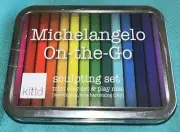 Michelangelo On The Go Sculpting Mini Clay Set/Play Mat By Kittd Hallmark New