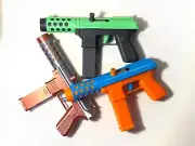 Kids Toy Gun Shooter Plastic Disks Outdoor Toy Pistol Boys Halloween Boys