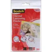 Scotch Thermal Laminator Pouches 3 Mil 20/Pkg-4"X6" TP590020