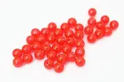 Tigofly 200 pcs/lot Plastic Round UV Red Fishing Beads Hard Floating Bobber Bulk Beads Fishing Accessories