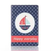 For Galaxy Tab S6 T860 / T865 Horizontal Flip Leather Case with Card Slots & Holder & Wallet & Photo Frame(Sailboat)