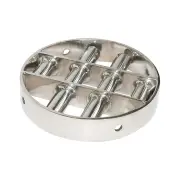 Sanitary Round Grate Magnet – 200mm diameter | Min 10,000 Gauss | Fully Welded