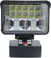 Spacnana LED Security Flood Lights, Flash Flood Light Super Bright Outdoor, Adjustable Brightness, LED for 18V BAT Series