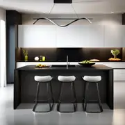 Swirl Pendant Light 1200mm (3000k/5000k) in Black or White