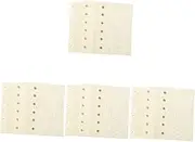 TEHAUX 4pcs 3 Planner Refill Binder of Notebook Refills Smooth Paper for Writing Diary Reports