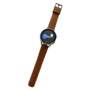 Nevenka Samsung Watch Band Vintage Genuine Leather for Galaxy Watch 4/5-Brown