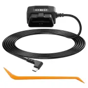 CERRXIAN OBD Power Cable for Dash Camera OBD2 to Type C Adapter Hardwire Charger