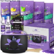 Professional Wax Warmer Heater Hair Removal Depilatory Home Waxing Kit Beans USA