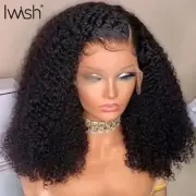 Human Hair Wigs Lace Frontal Wig Afro Kinky Curly 13x4 Wig PrePlucked