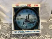 Acu-Rite 8-1/2" Home Office Wall Clock Duck Scene Face NIB