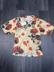 Nike Sportswear Rose City Button Up Mesh Shirt Men's Top Small NWT FJ1650-126