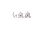 Gibson Gifts Silver Carriage 1st Tooth/Curl Baby/Infant Gift w/ Box Keepsake