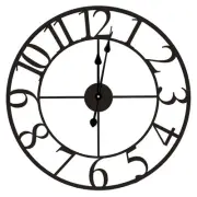 Tempus 60cm Metal Wall Clock - Classic Black