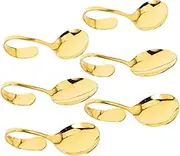 Cabilock 6pcs Stainless Steel Salad Spoons Forks Set Versatile Serving Utensils for Family