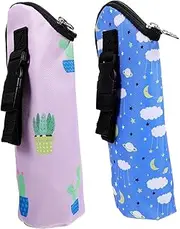 ANDRESLAD Insulated Baby Bottle Bag 2pcs Travel Cooler Milk Bottle Carrier for Outdoor Activities