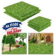 Artificial Grass Square Mat Set Multifunctional Reusable for Pets Patio Wall