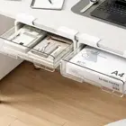 Office Under Table Storage Drawer Non-Punch Plastic Transparent Storage Drawer