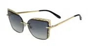 CHOPARD SCHC84M 0300 Shiny Rose Gold Frame Smoke gradient Lens Women Sunglasses