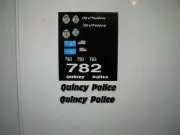 Quincy Mass Police SUV Decals 1:64 two for one money