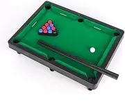 Power Ling CC Mini Pool Table Tabletop Desktop Billiards Snooker Toy Game with 2 Sticks, 16 Balls Home Office Desk Stress Relief Games