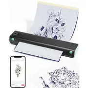 Smartphone PC Compatible Wireless Tattoo Transfer Stencil Printer Copier Machine with 10 free transfer papers,Tattoo Printer Kit