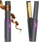 B-Qtech Cordless Hair Straightener Curler 2 in 1, Portable Mini Travel Straig...