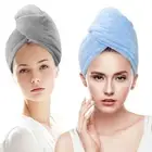2 Pack Women Microfiber Hair DryingTowel Wrap, Super Absorbent Anti-frizz Hea...