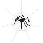 New Halloween Outdoor Spider - 126in Tarantula Mega Spider Web