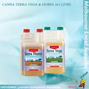 Canna Terra Vega & Flores 2x1 L Hydroponics Nutrients Soil Grow Plants