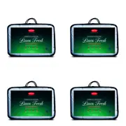 4x Tontine Classic Comfort Lightly Scented Linen Fresh Pillow Protector White